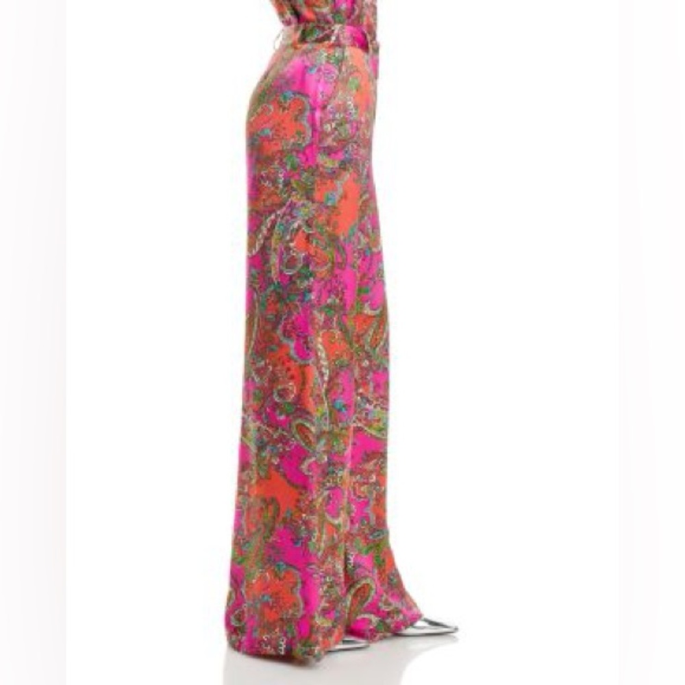L’Agence Gavin silk paisley wide leg pants - Picture 5 of 8